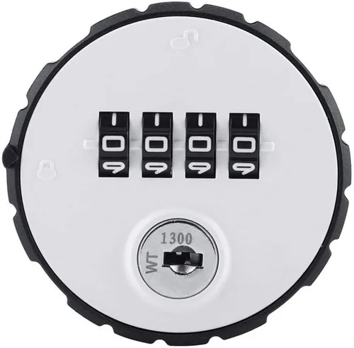 Miniatura 5 de Cerradura de puerta digital, cerradura de contraseña de gabinete de combinación de código de aleación de zinc con llaves, 1.417 in