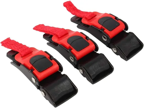 Miniatura 7 de AMONIDA 3 hebillas de casco de liberación rápida, casco de motocicleta de liberación rápida, kit de hebilla de liberación rápida para casco