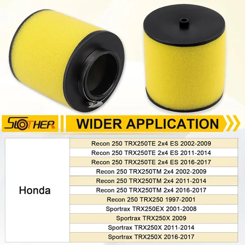 Miniatura 2 de TRX 250 Filtro de Aire de Reemplazo para Honda Recon 250 TRX250 TRX250TE TRX250TM ATV Sportrax 250 TRX250EX TRX250X RECON 250 17254-HM8-000