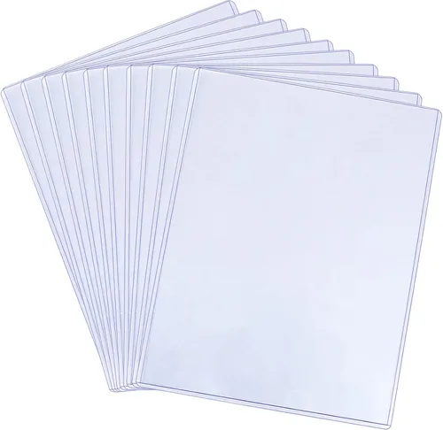 10 protectores rígidos de impresión de 8.5 x 11 pulgadas, protectores de hojas transparentes rígidas, protectores de papel, fundas para fotos, de