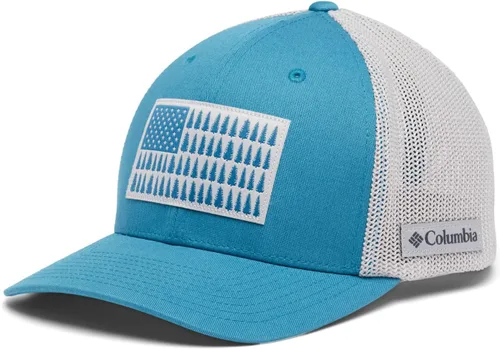 Miniatura 424 de Columbia - Gorra de malla con bandera con árboles unisex para adultos, corona alta