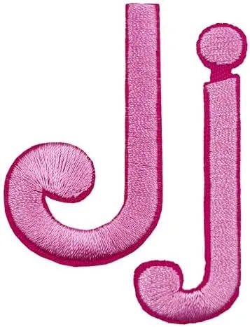 Miniatura 8 de Letras cursivas rosa bordadas, parches para planchar, apliques para ropa, vestido, sombrero, vaqueros, costura, alfabeto, letra (Aa-Zz), accesorio Bb