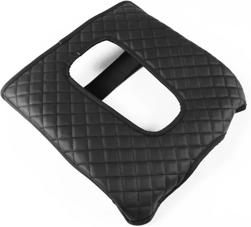 Miniatura 38 de AOMSAZTO Fundas para consola para 2008-2014 Toyota Highlander Fundas para reposabrazos para Toyota Highlander Negro con costuras negras