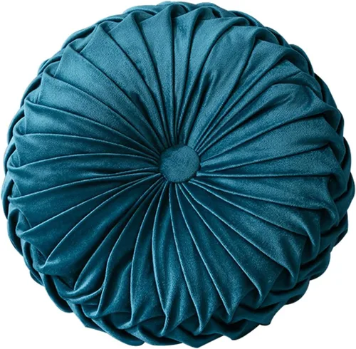 Miniatura 31 de HLOVME Cojín decorativo redondo para sofá, cama, sala de estar, cojín pequeño de suelo para adultos y niños, 13.7 pulgadas (A01-rosa)