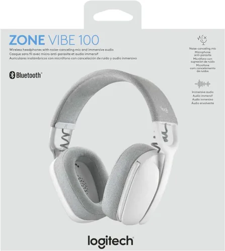 Miniatura 11 de Logitech Zone Vibe 100 Lightweight Wireless Over Ear Headphones with Noise Canceling Microphone