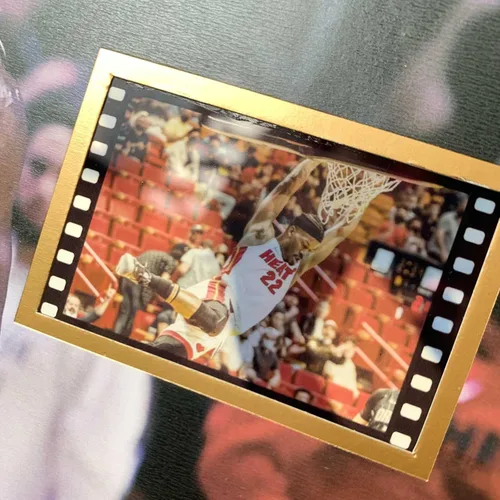 Miniatura 3 de sufenvera Impresión firmada de Jimmy Butler foto enmarcada con mini pantalla de película, póster para fanáticos del baloncesto, grandes regalos