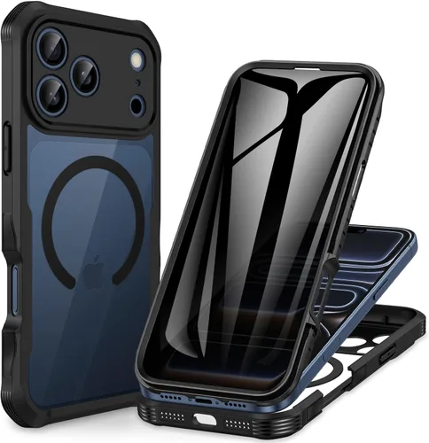 Miniatura 12 de CENHUFO Funda de privacidad para iPhone 11 Pro, funda de cuerpo completo con protector de pantalla de privacidad de vidrio templado 9H integrado