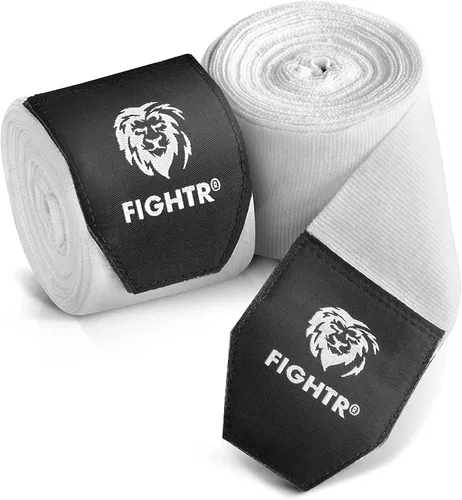 Miniatura 10 de FIGHTR® Vendas de boxeo de 160 pulgadas semielásticas con lazo para el pulgar para boxeo, artes marciales, artes marciales y marciales Negro