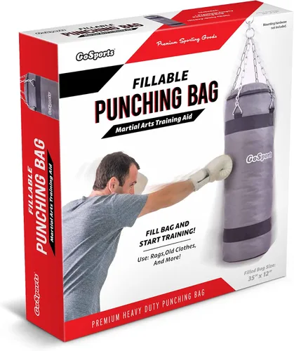 Miniatura 7 de Bolsa de golpeo rellenable GoSports para entrenamiento - Ideal para boxeo, MMA, Muay Thai y más, llénala con ropa y trapos