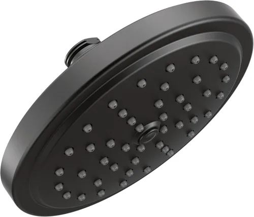 Miniatura 4 de Moen S176BL, cabezal de ducha de función única con tecnología de regadera de lluvia por inmersión, diámetro de 7 pulgadas, negro mate Mate negro