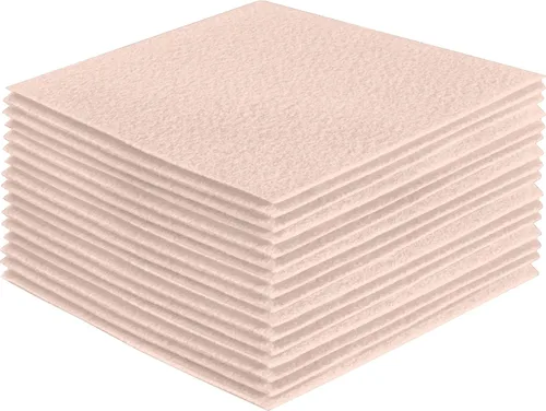 Miniatura 55 de FabricLA Hojas de fieltro acrílico para manualidades, cuadrados de fieltro precortados suaves de 4 x 4 pulgadas (3.9 in x 3.9 in), utiliza hojas