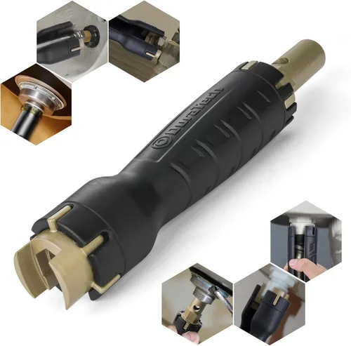 DURATECH - Llave de grifo, llave de fregadero, llave de plomería 8 en 1, herramienta de instalación y remoción de grifo para reparación de plomería