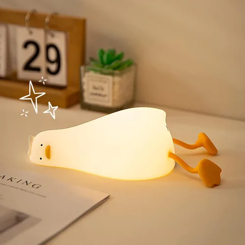 Miniatura 17 de Luz nocturna LED de gato, 16 colores regulables para guardería, luz nocturna kawaii, súper blanda de silicona recargable por USB, lámpara de noche