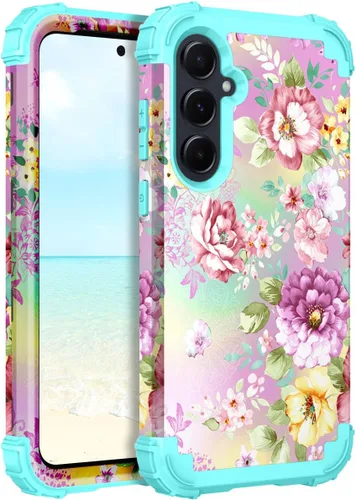 Miniatura 81 de Hocase Funda para Galaxy A37 5G, protección resistente a prueba de golpes, parachoques de goma de silicona suave+funda protectora híbrida