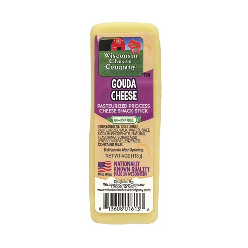 Miniatura 5 de Wisconsin Cheese Company - Caja de regalo de queso especial de Wisconsin y galletas - 100% queso gouda de Wisconsin, queso cheddar ahumado, salami