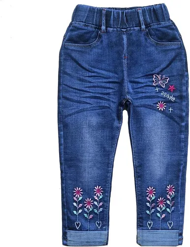 Miniatura 2 de Peacolate 18M-7T - Conjunto de ropa para niñas grandes, 2 piezas, camiseta de algodón y jeans