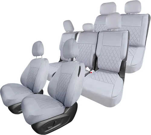 Miniatura 18 de FH Group Fundas de asiento de automóvil de ajuste personalizado hechas específicamente para la base Ford Explorer 2020-2024, fundas de asiento