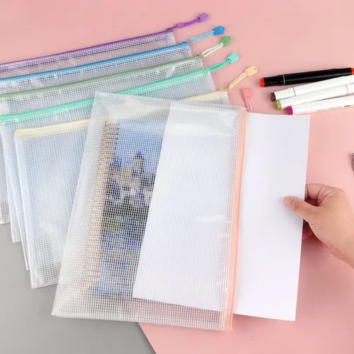 Miniatura 7 de Tamaki Paquete de 6 Bolsas de Malla con Cremallera Impermeables Bolsas con Cremallera Duraderas para Organización, Bolsa para Tableros