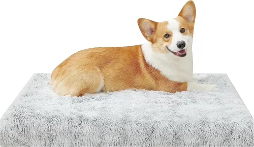 Miniatura 23 de Cama para perro, camas ortopédicas impermeables para perros grandes, medianos y pequeños, almohadilla para jaula de perro con funda extraíble Gris