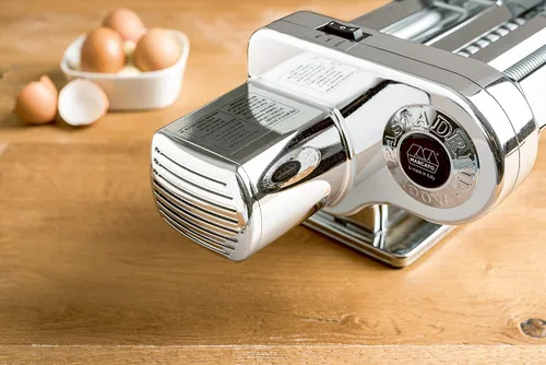 Miniatura 2 de MARCATO Hecho en Italia Pastadrive 110W Máquina eléctrica de pasta de acero cromado. Compatible con máquinas Atlas & Ampia y Marga Mulino