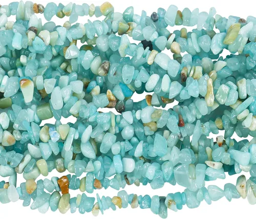 Cuentas de cristal de Amazonita de 90 pulgadas de forma irregular y piedra curativa para hacer joyas