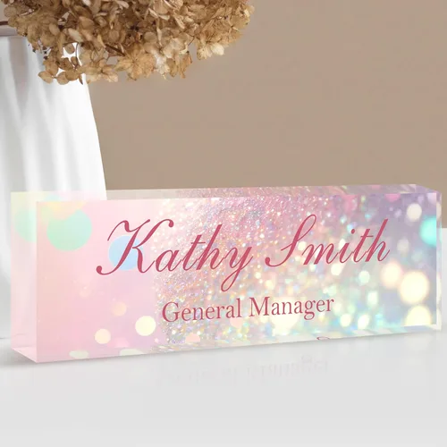Miniatura 30 de Placa de nombre personalizada para escritorio Placa de nombre de escritorio personalizada Regalos personalizados de agradecimiento para jefe
