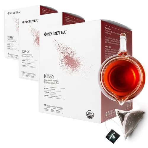 Miniatura 22 de Té suelto Pu-erh de cacao orgánico I POWERFUL Detox Immune I Heart & Digestion Support, paquete a granel de 12 oz Por T SECRETEA, Treasure Box