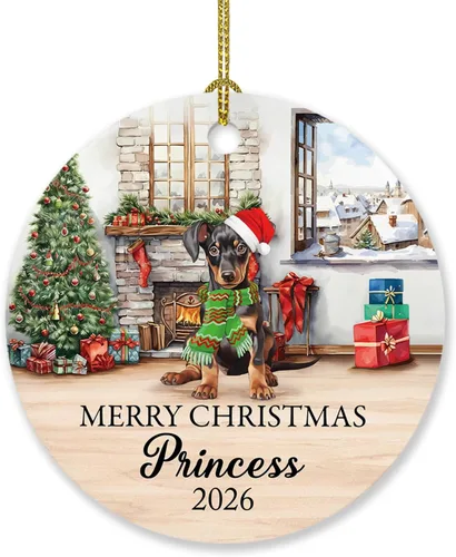 Miniatura 19 de Adorno de perro de Alaskan Malamute personalizado, árbol de Navidad, adorno de perro de Malamute de Alaska, regalos para amantes de los perros