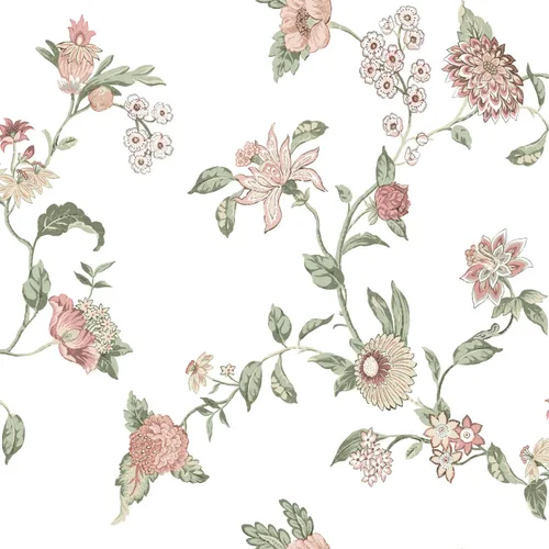 Miniatura 2 de RoomMates Waverly RMK12599PL Graceful Garden Trail - Papel tapiz para despegar y pegar, color rosa Rosado