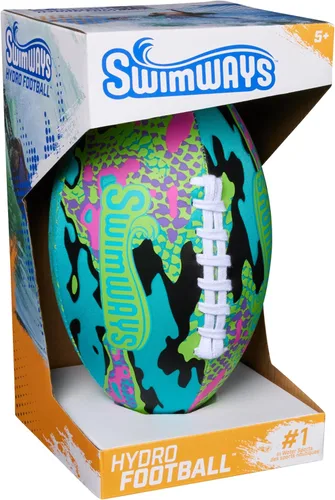 Miniatura 8 de Swimways Hydro Waterproof Football, Outdoor Games for Adults and Kids, Swimming Pool Accessories and Pool Party Games,9.25 Inches, Green