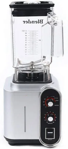 Licuadora insonorizada, 110 V, 2200 W, 1.5 L, licuadora comercial de jugo de frutas con carcasa de sonido silencioso para puré, trituración de