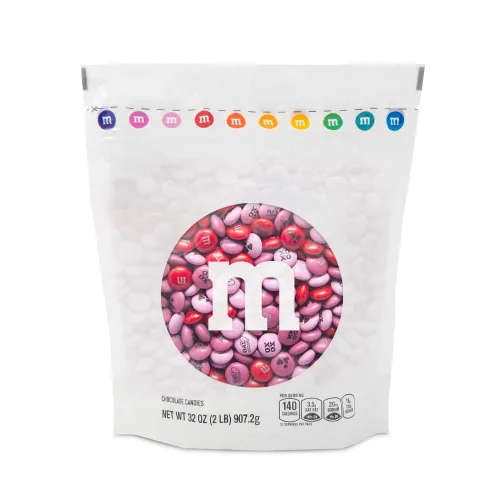 M&M'S WORLD Galentine's Day - Caramelos de chocolate, 2 libras, celebra el amor con tu Galentine, regalo único para amigos, solteros y fiestas, crea