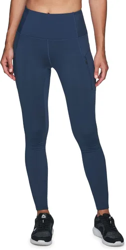 Miniatura 4 de RBX Fleece Lined Leggings for Women, Full Length Outdoor Fleece Legging with Zipper Pockets for Running, Hiking