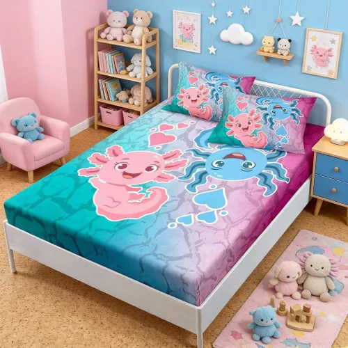 Miniatura 25 de HOSIMA Juego de sábanas bajeras con temática de tortuga marina, diseño de playa costera, para decoración de habitación de niños, adolescentes