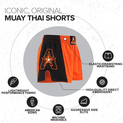 Miniatura 43 de Anthem Athletics Pantalones cortos de Muay Thai para hombre, pantalones cortos de Muay Thai para mujer - Kickboxing Short Boxing Trunks 5050 Classic