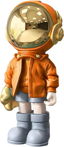 Miniatura 15 de Estatuas de astronauta Dosker, escultura de hombre espacial de poliresina, regalos de arte en azul claro, adorno de figura para decoración