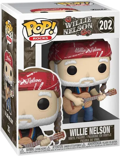 Miniatura 2 de Funko Pop! Rocks: Willie Nelson, multicolor, 3.75 pulgadas