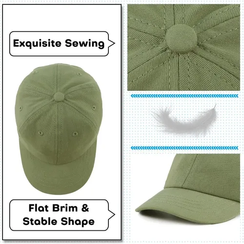 Miniatura 28 de Peecabe Gorra de béisbol para niños pequeños, unisex, de algodón, ajustable, para bebés, niños, gorra de béisbol para niñas de 1 a 5 años