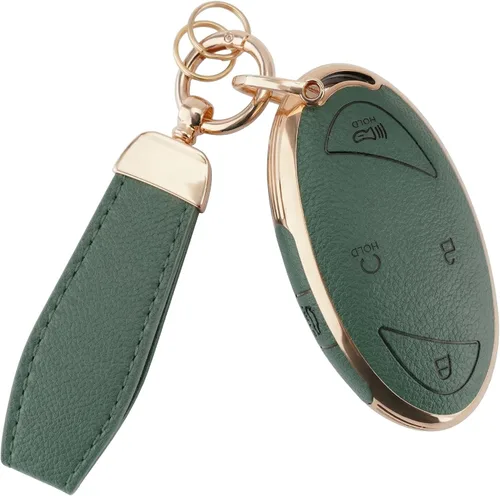 Miniatura 11 de EKALA Funda para llavero Hyundai, funda de TPU suave para llavero con llavero de cuero para Hyundai Loniq 6 Grandeur GN7 KONA Elanrtra Santa Fe