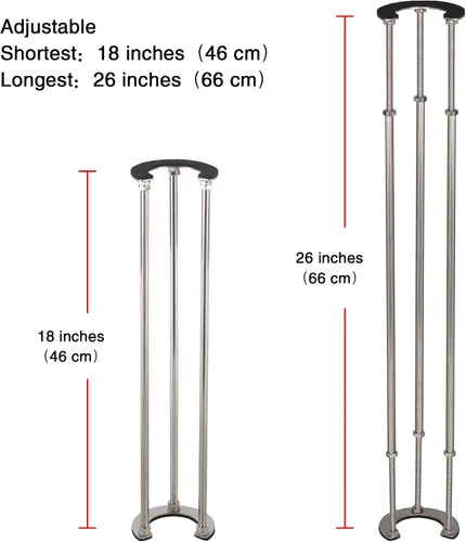 Miniatura 5 de Soporte especial para fregadero de baño TYESTAND BT-3, soportes para fregadero de montaje en pared, patas de fregadero ajustables, sistema