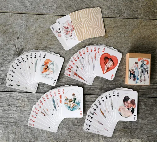 Miniatura 3 de Cheri HEROUARD - Carteles de juego (baraja de póquer 54 cartas, todas diferentes) Art Deco Vintage La Vie Parisien carteles