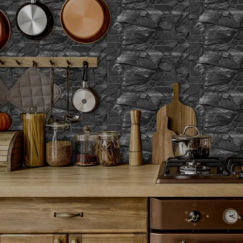 Miniatura 4 de Adhesivo retro para azulejos de despegar y pegar, azulejos adhesivos para azulejos de pared de cocina, calcomanías impermeables para baño, vinilo