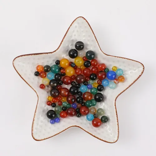 Miniatura 3 de 98 cuentas de piedra natural coloridas para la fabricación de joyas, cuentas redondas de ágata de piedras preciosas sueltas para pulseras, collares