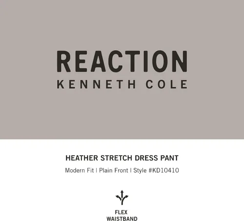 Miniatura 5 de Kenneth Cole Reaction - Pantalón de vestir de corte moderno, elástico, para hombre