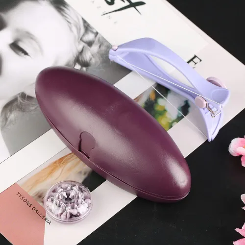 Miniatura 4 de Eliminación de enhebrado de vello facial, depiladora facial morada, depiladora de depilación ABS cómoda para mujeres (gafas en caja)