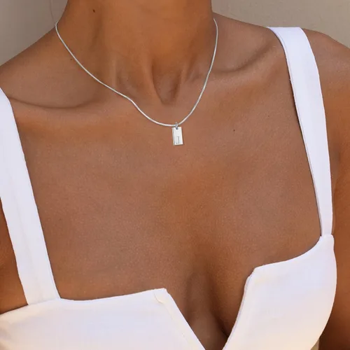 Miniatura 2 de SELFROSE Collares con iniciales para mujer, delicado collar con letra de oro de 14 quilates, chapado en oro de 14 quilates, collar con inicial