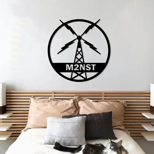 Señal Personalizada de Lujo para Radio de Jamón, Letrero de Identificación Personalizado, Regalo para Operador Aficionado, Letrero de Identificación