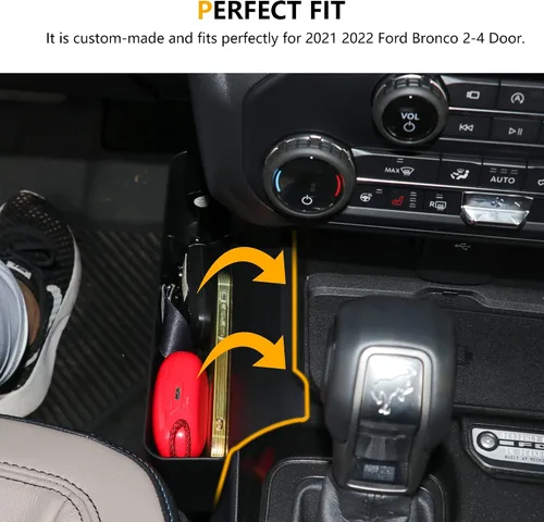 Miniatura 6 de Organizador de consola central compatible con Ford Escape 2020-2025 2021-2025 Ford Bronco Sport Accesorios interiores Bandeja de almacenamiento