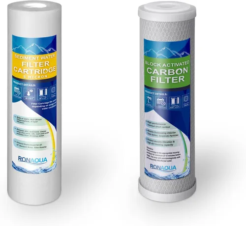 Miniatura 10 de Filtro de repuesto para debajo del fregadero Direct Connect Sistema de filtración de agua de una etapa Cartucho de carbón activado en bloque de 5