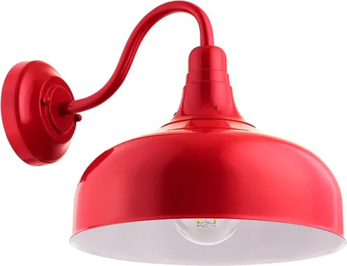 Miniatura 11 de Sunlite 46067-SU - Lámpara rústica de estilo granero con cuello de cisne, montaje en pared, enchufe de base media (E26), requiere bombilla estándar